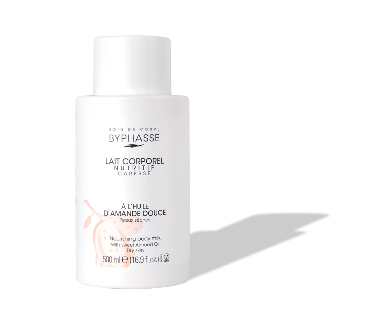 *Молочко Byphasse Питательное Миндаль догляд для сухої шкіри 500 мл