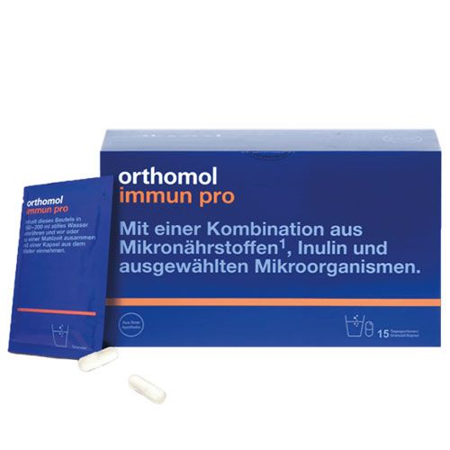 *Orthomol Immun pro гранули (відновлення порушень кишкової мікрофлори та імунітету) 15 днів