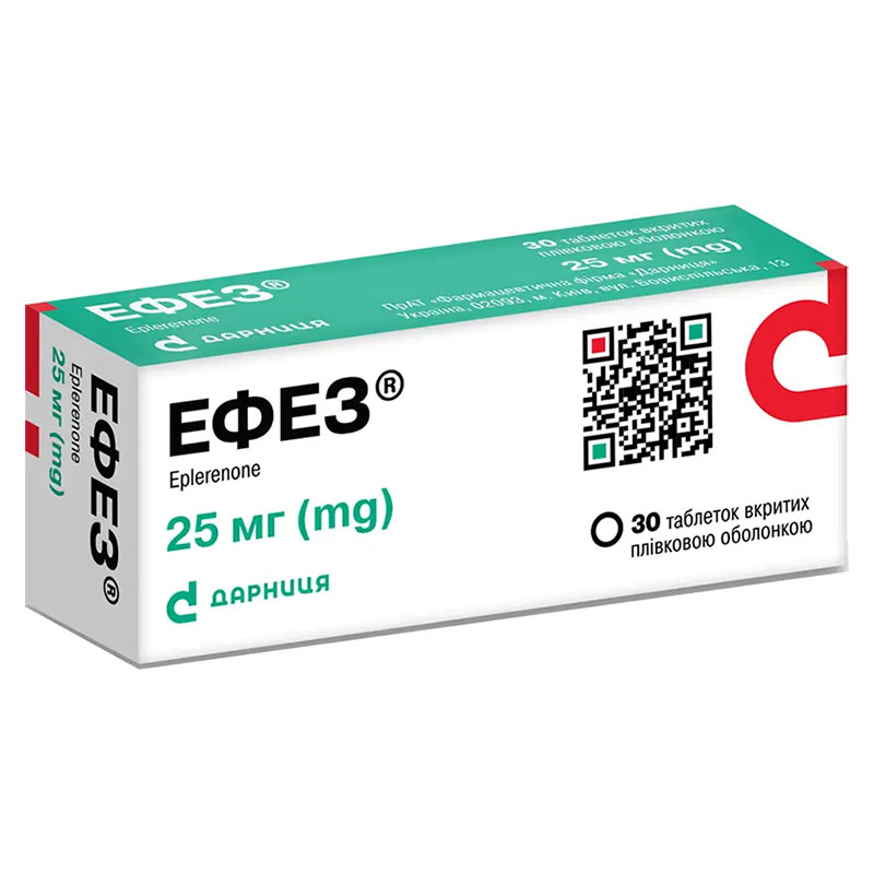 Ефез-Дарниця таблетки по 25 мг 30 шт. (10х3)