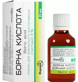 Борная кислота раствор 3% по 25 мл во флаконе - Фармнатур