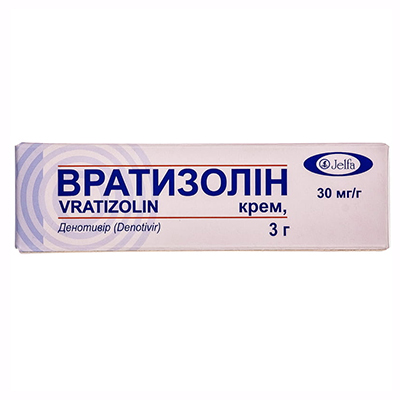 Вратизолин крем 30 мг/г по 3 г в тубах Вратизолин крем 30 мг/г по 3 г в тубах