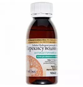 Перекис водню розчин 3% по 100 мл у пластиковому флаконі 1 шт. - Віола