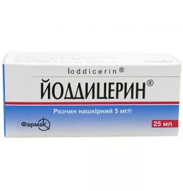 Йоддицерин раствор 5 мг/г по 25 мл во флаконе