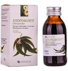 Хлорофіліпт розчин спиртовий 10 мг/мл по 100 мл у флаконі - Артеріум