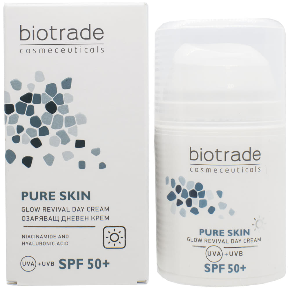 *Крем Biotrade Pure Skin Денний ревіталізуючий крем проти перших ознак старіння SPF 50+ 50 мл