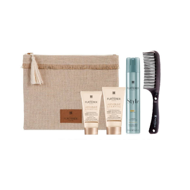 *Набір RENE FURTERER Absolue Keratine 249257 (Маска 30мл+Шамп 50мл+гребінець+косметичка)