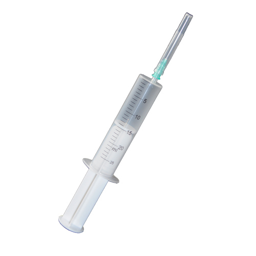 *Шприц 3-х комп. червоний з 1-ю голкою 21G (0,8х40мм) 10мл №1 SF Medical