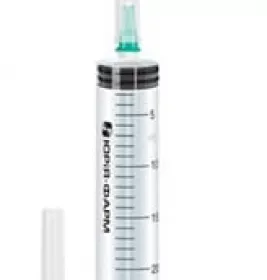 *Шприц 3-х комп. з 2-ма голками 22G (0,7х38мм) та 21G (0,8х20мл) 20мл Юрія-Фарм