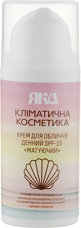 *Крем Яка для обличчя Денний SPF 15 Матуючий 30 мл
