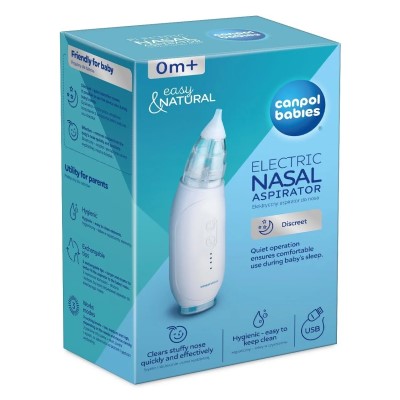 Аспіратор Canpol 9/319 Електричний Easy Natural для носа