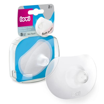 *Насадка Lovi 5/605gb силіконова на сосок Skin Touch 2 шт S