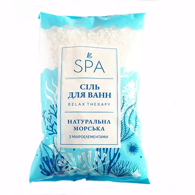 Сіль SPA для ванн Натуральна морська пакет 1 кг