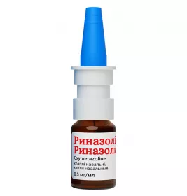 Риназолін краплі 0,05% по 10 мл у скляному флаконі 1 шт.