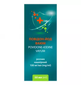 Повідон-йод Ваюм розчин 100 мг/мл по 50 мл у флаконі 1 шт.