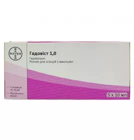 *Гадовіст 1,0 р-н д/ін. 1 ммоль/мл 10мл №5 шпр.