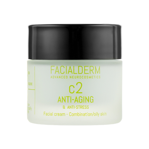 *Крем Facialderm антивіковий себорегулювання та антистрес для масної та комбінованої шкіри 50 мл