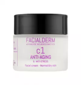 *Крем Facialderm антивіковий зміцнення та антистрес для сухою та нормальної шкіри 50 мл