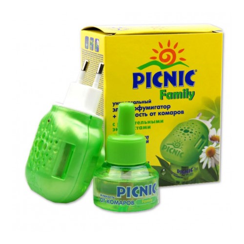 *Фумігатор Picnic Family електронний + рідина 30мл (45 ночей)