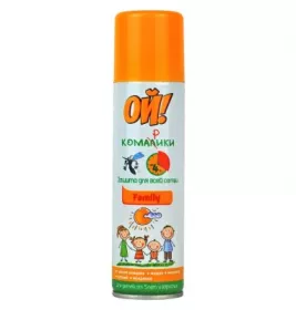 *Аерозоль Ой! Комарики Family від комарів 150 мл
