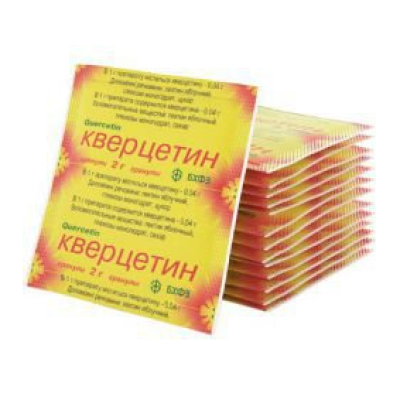 Кверцетин гранули 0.04 г/1 г у пакетиках по 2 г 20 шт.