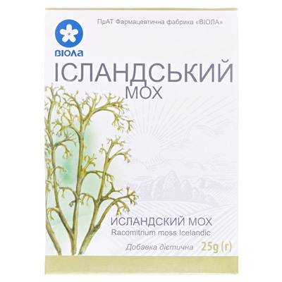 *Фіточай Ісландський мох пачка 25г Віола