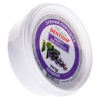 *Зубний порошок Enjee Dentium захист від карієсу 70 г