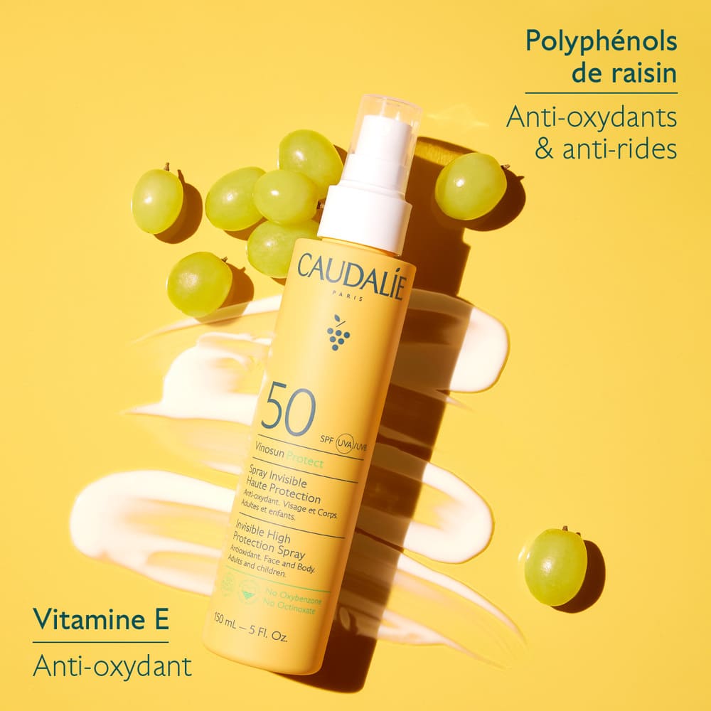 *Спрей Caudalie 376 Vinosun Солнцезащитный SPF 50 150 мл