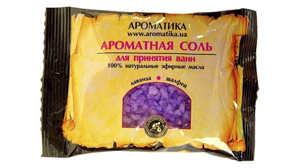 *Сіль Ароматика для ванн Лаванда, шавлія 100г