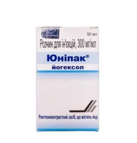 Юніпак розчин для ін'єкцій 300 мг/мл по 50 мл у флаконі 1 шт.