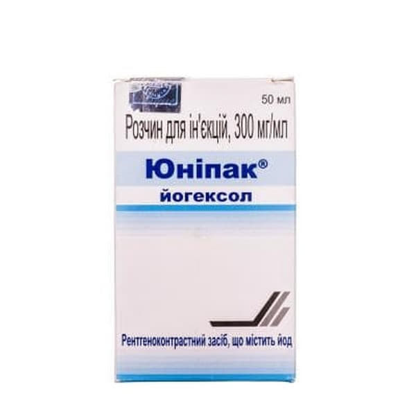 Юніпак розчин для ін'єкцій 300 мг/мл по 50 мл у флаконі 1 шт.