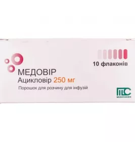 Медовір порошок по 500 мг у флаконі 10 шт.