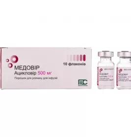 Медовір порошок по 500 мг у флаконі 10 шт.
