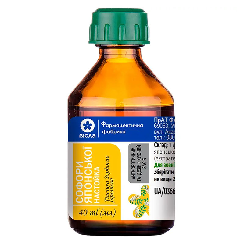 Софори японської настойка по 40 мл у скляному флаконі 1 шт. - Віола