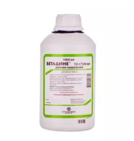 Бетадин розчин 10 г/100мл по 1000 мл у флаконі 1 шт.