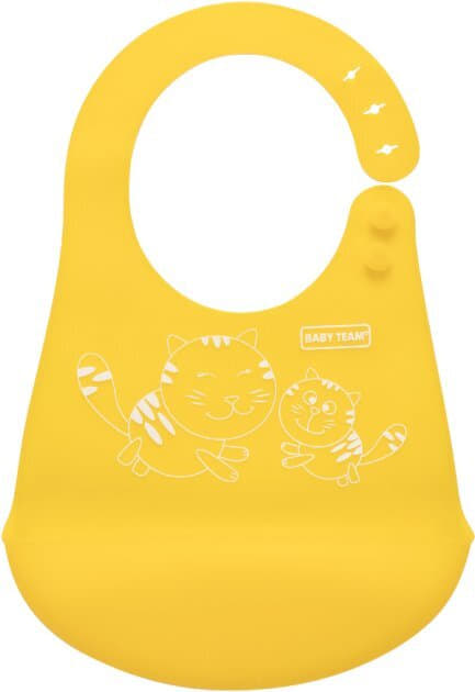 *BABY TEAM нагрудник силіконовий 6591 *BABY TEAM нагрудник силіконовий 6591
