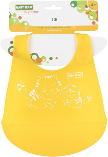 *BABY TEAM нагрудник силіконовий 6591