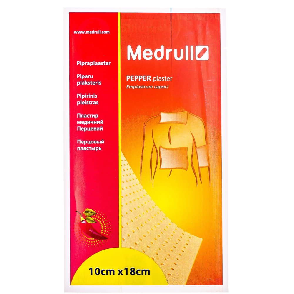 *Пластир перцевий Medrull 10 х 18 см