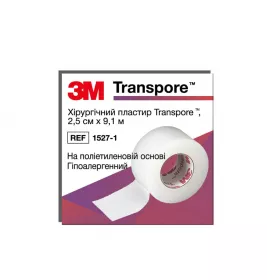 *Пластир хір. 3М Transpore 2,5 см х 9,1 м №1