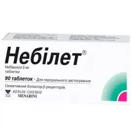 Небілет таблетки 5 мг 90 шт.