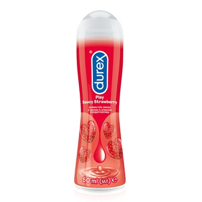 Гель-смазка Durex PlaySweet/Sausy Strawberry клубника 50 мл Гель-смазка Durex PlaySweet/Sausy Strawberry клубника 50 мл
