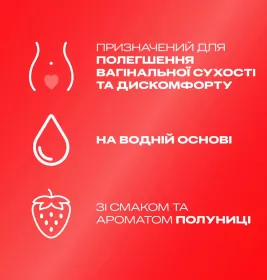 Гель-смазка Durex Cheeky Strawberry  со вкусом и ароматом клубники 50 мл