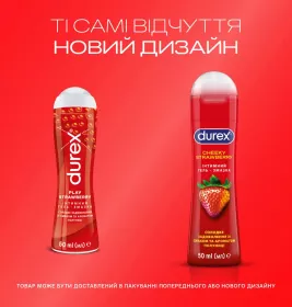 Гель-смазка Durex Cheeky Strawberry  зі смаком та ароматом полуниці 50мл