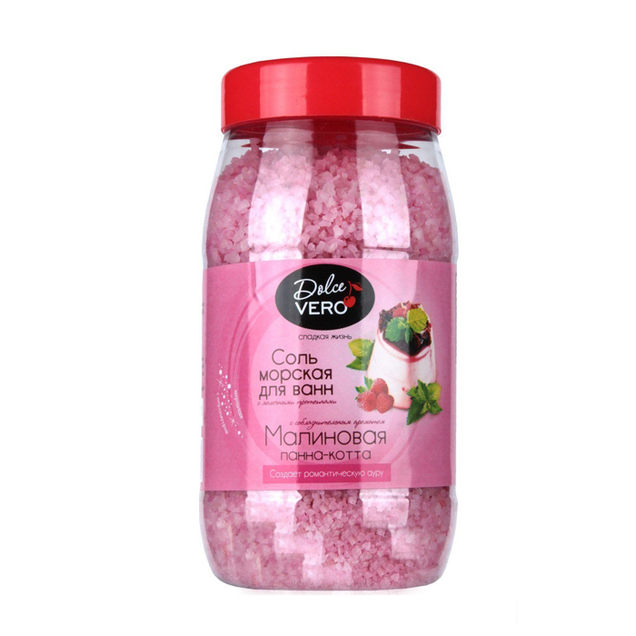 *Соль Dolce Vero для ванн Малиновая панна-кота 550 г *Соль Dolce Vero для ванн Малиновая панна-кота 550 г