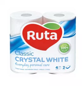 *Туалетний папір Ruta Classic 2-шаровий Білий №4