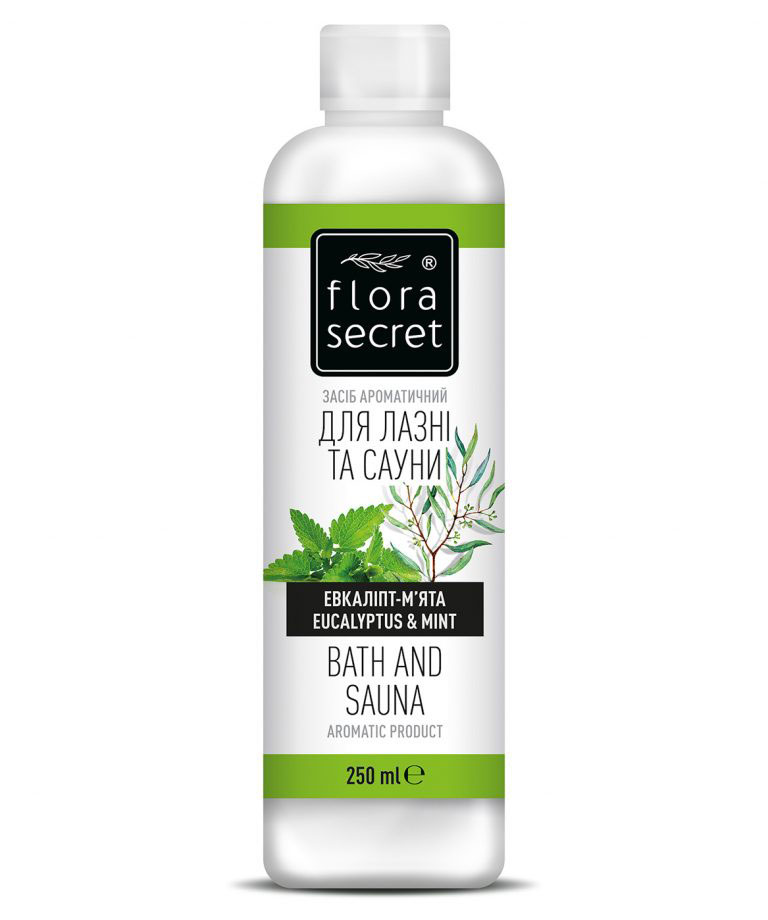 *Средство ароматическое Flora Secret для бани и сауны Эвкалипт-мята 250 мл *Средство ароматическое Flora Secret для бани и сауны Эвкалипт-мята 250 мл