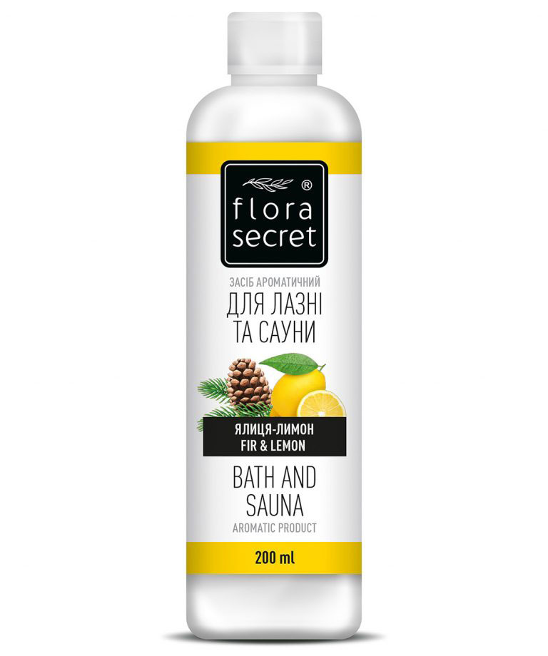 *Засіб ароматичний Flora Secret для лазні та сауны Ялиця-Лимон 250 мл