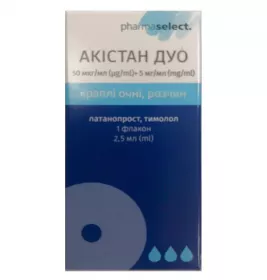 Акістан Дуо крап. очні фл. 2,5 мл №1
