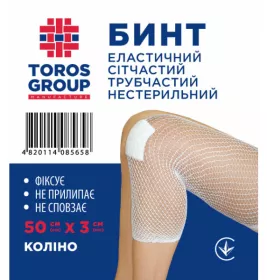 *Бинт Торос Груп эласт. сетчастый трубчастый 50 х 3 см (колено)