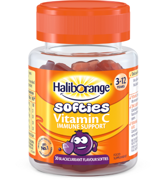 *Haliborange Вітамін С желейки для дітей 3-12 років Смородина №30