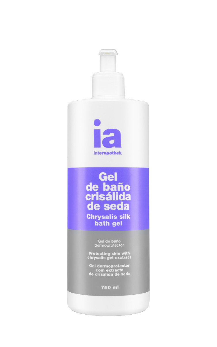 *Гель Interapothek для душу з екстрактом Шовку з дозатором 750 мл